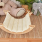 Montessori Baby Rocker Set Arch + Cushion (Min) wood